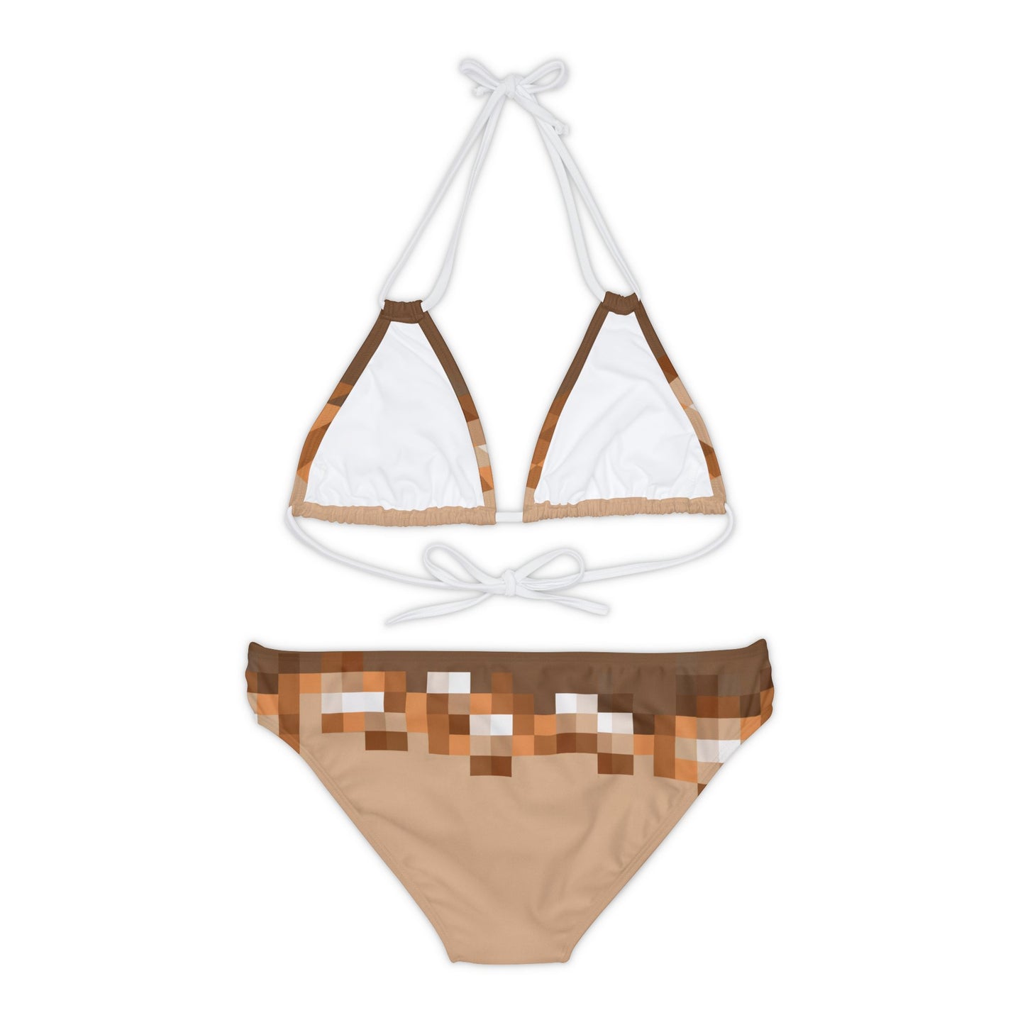 Brown Pixel Bikini