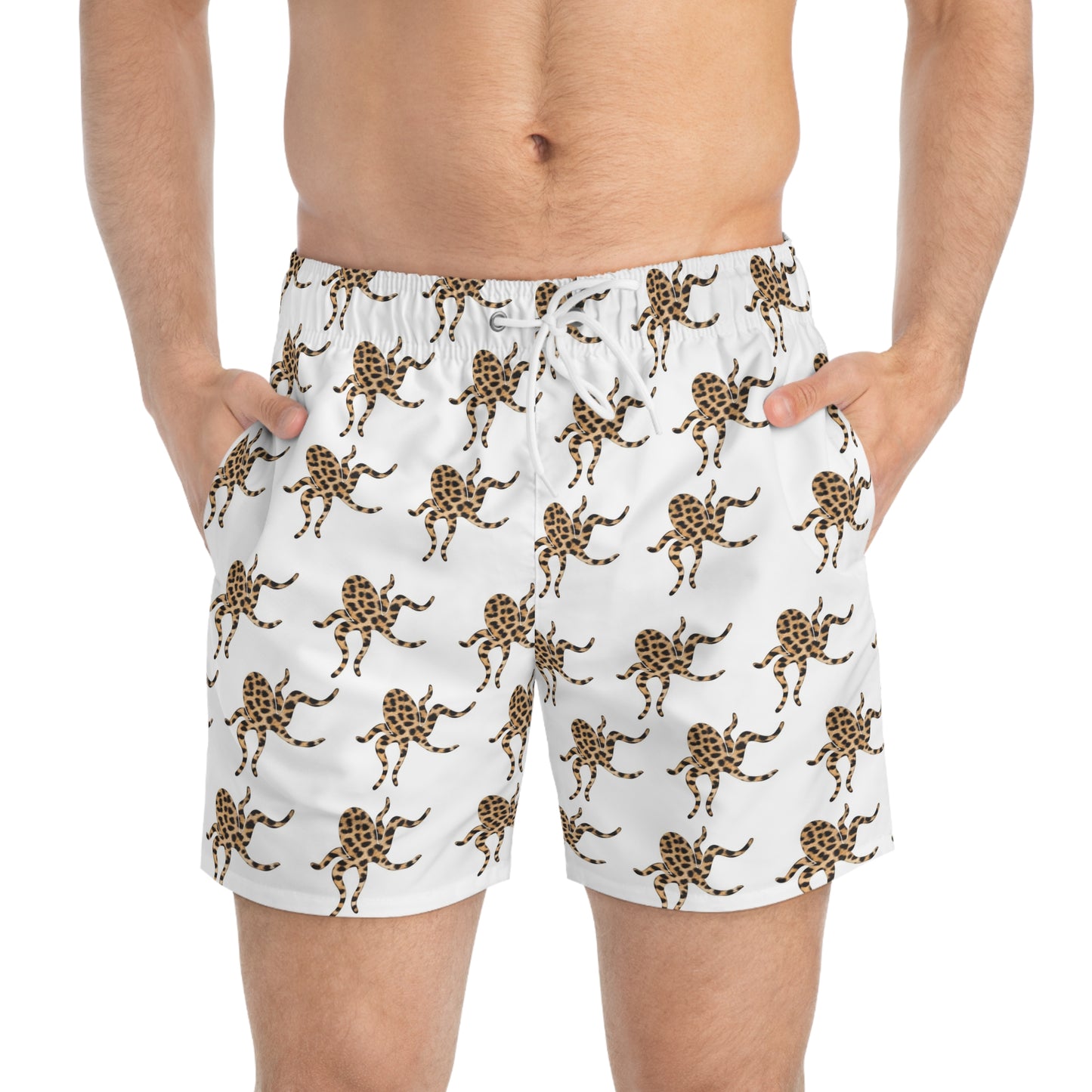 Octopus Cheetah Swim Trunks
