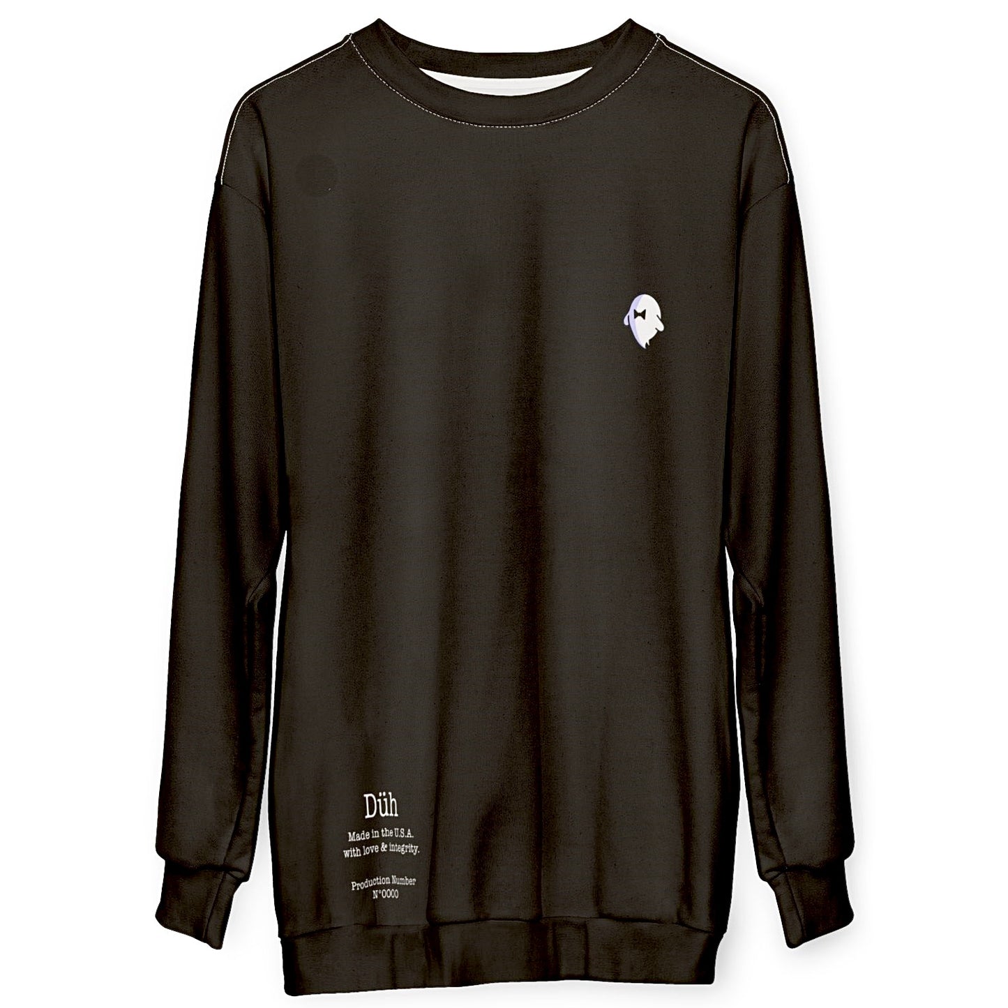Plain Black Düh Sweatshirt