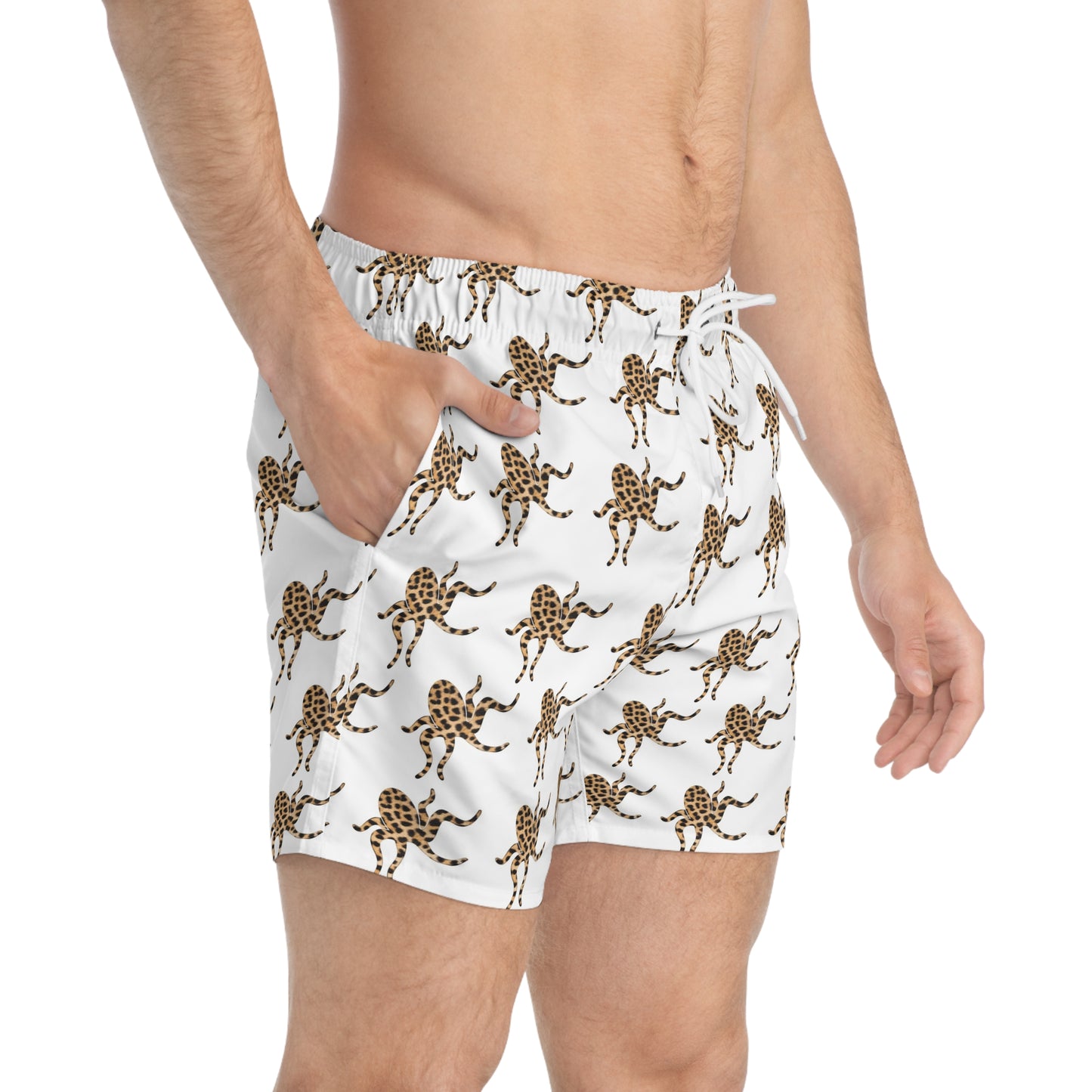 Octopus Cheetah Swim Trunks