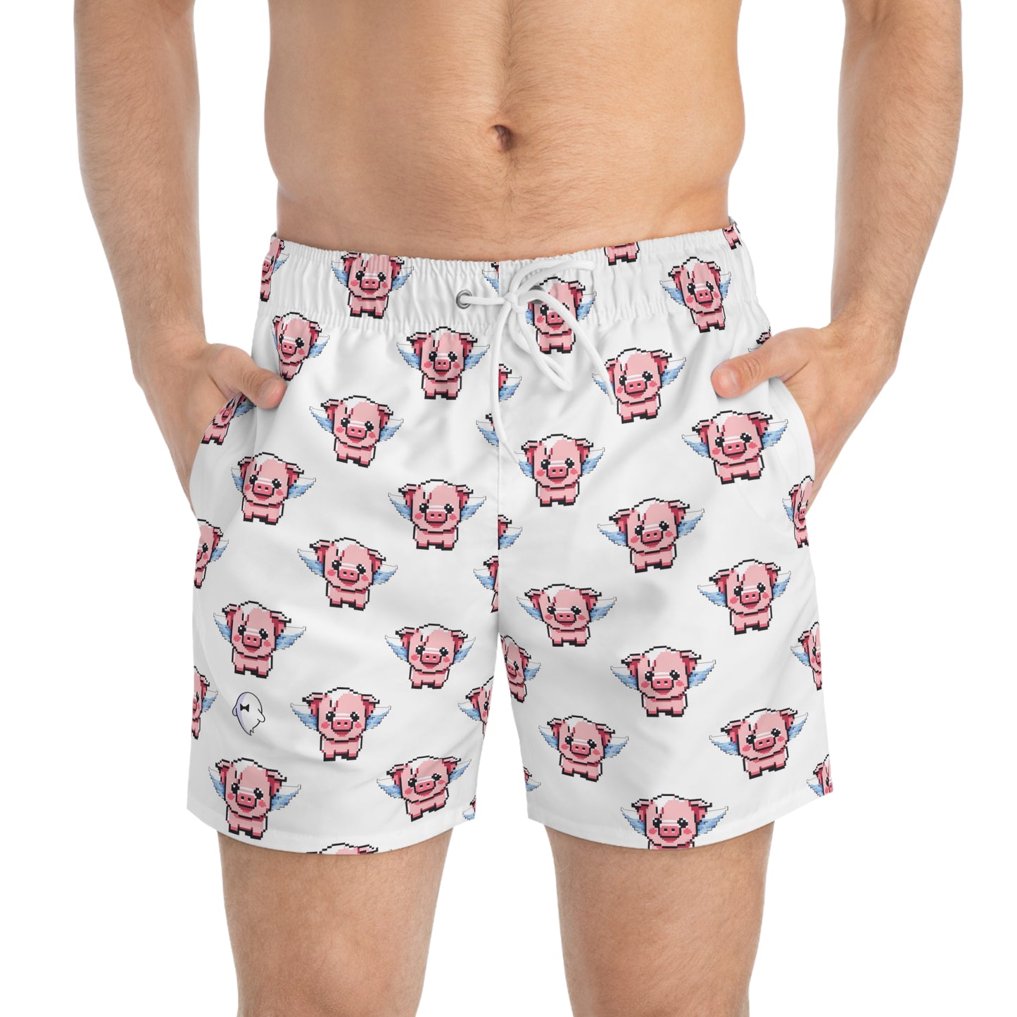 Flying Pig Swim Trunks
