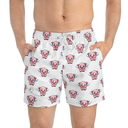 Flying Pig Swim Trunks
