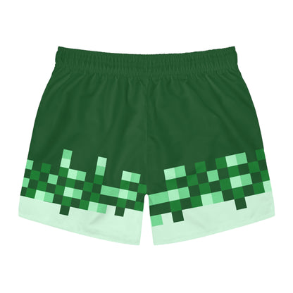 Griine Pixel Swim Trunks