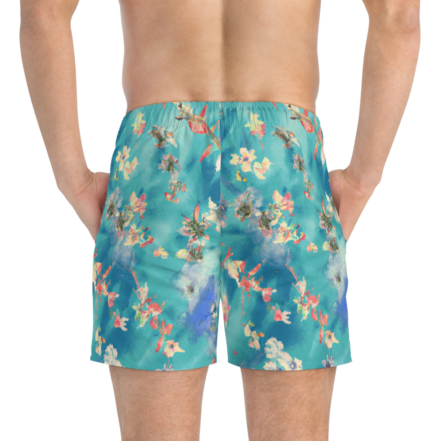 Ocean Flowers Swim Trunks