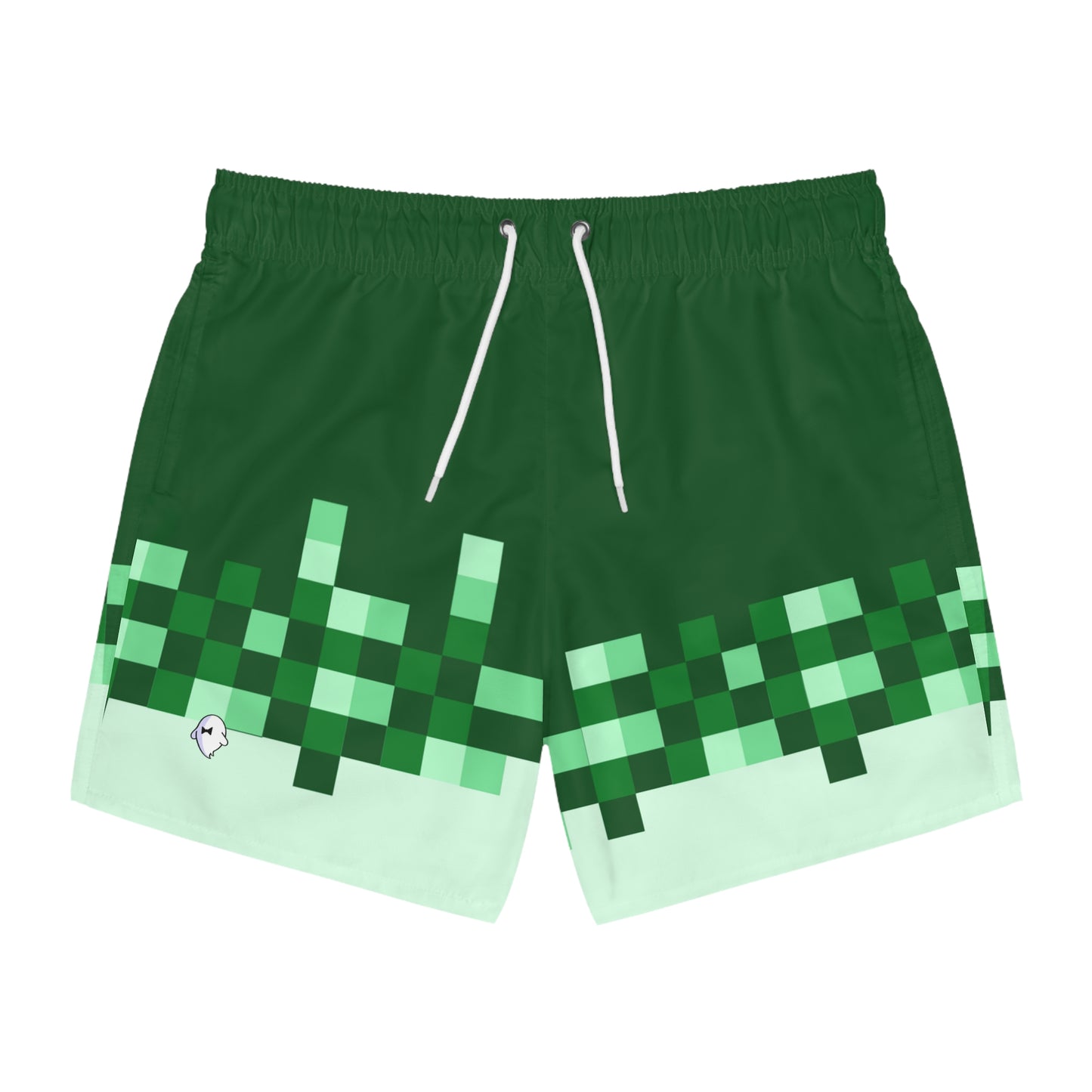 Griine Pixel Swimtrunks