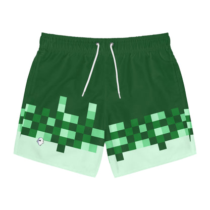 Griine Pixel Swimtrunks