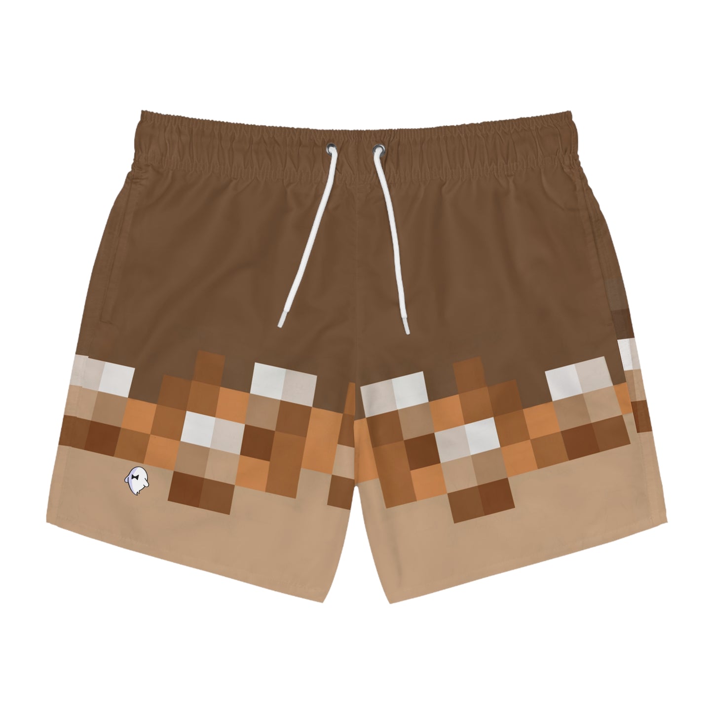 Brown Pixel Swimsuit