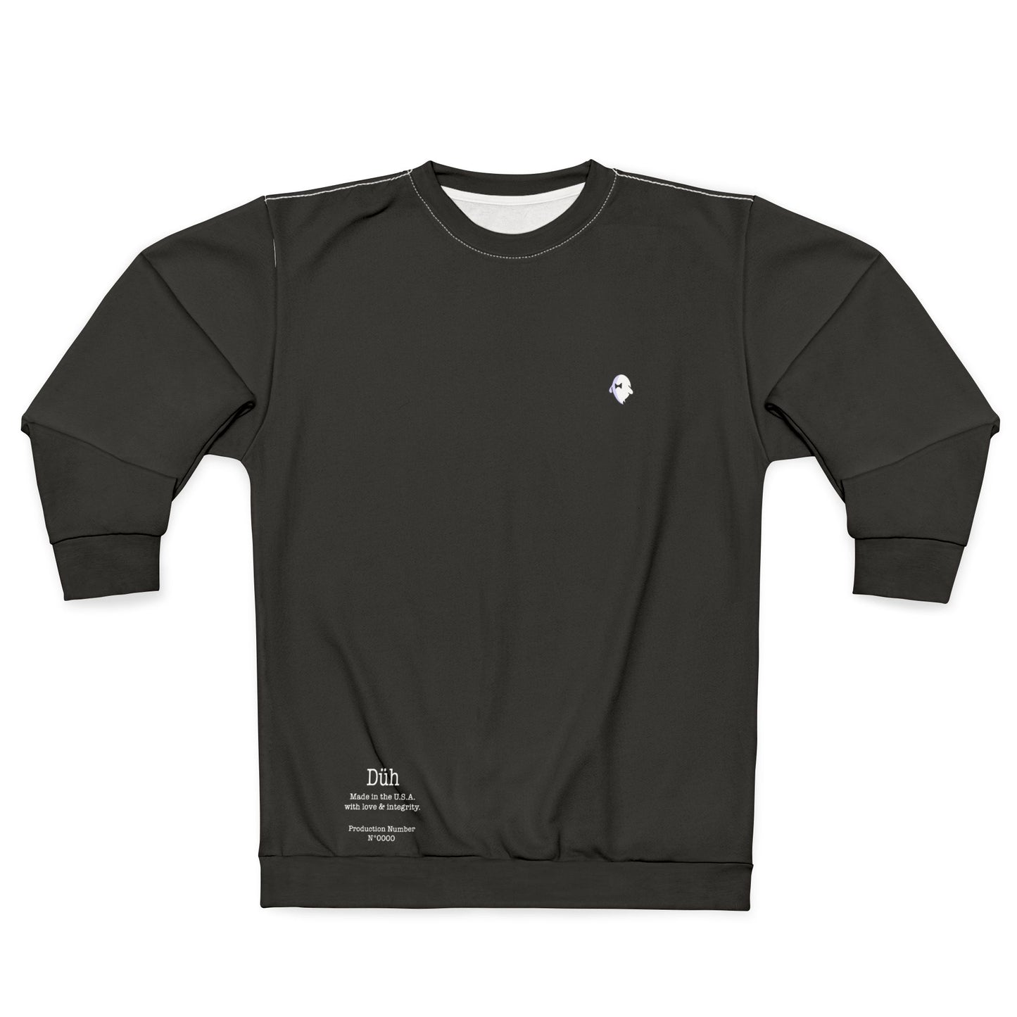 Plain Black Düh Sweatshirt
