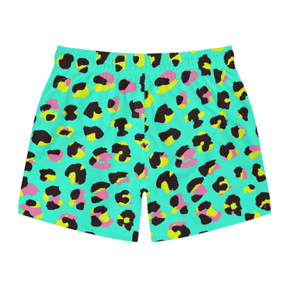Green Cheetah Swim Trunks