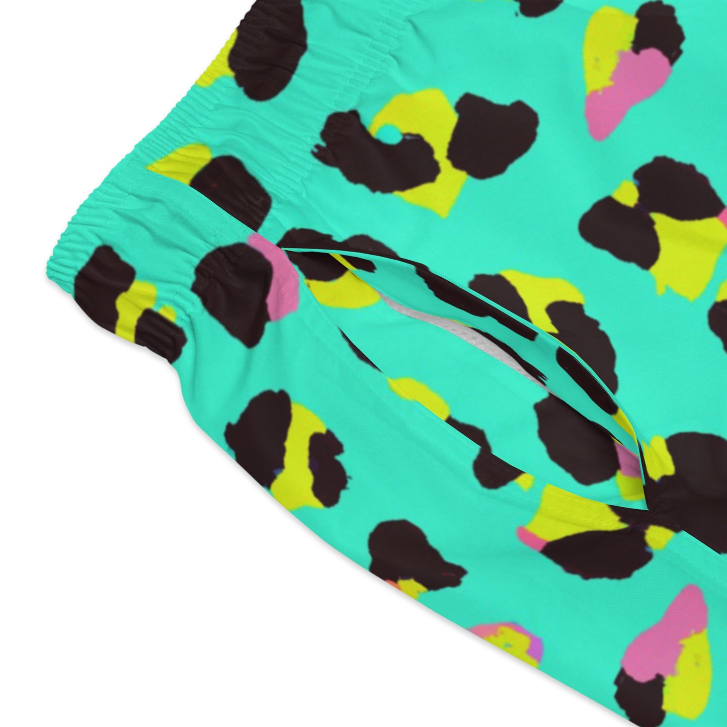 Green Cheetah Swim Trunks