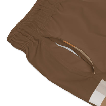 Brown Pixel Swimsuit