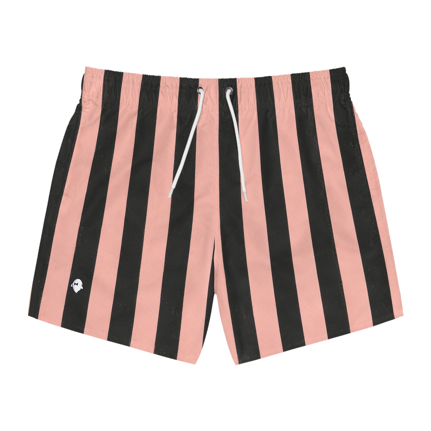 Striped 1930s Pink & Black Swimsuit
