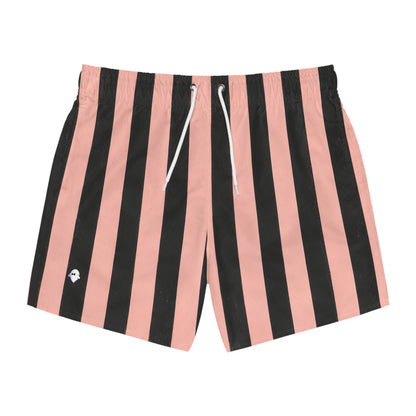 Striped 1930s Pink & Black Swimsuit