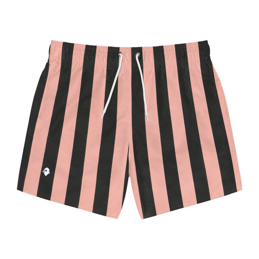 Striped 1930s Pink & Black Swimsuit