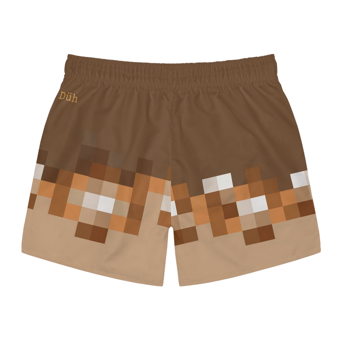 Brown Pixel Swimsuit