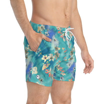 Ocean Flowers Swim Trunks