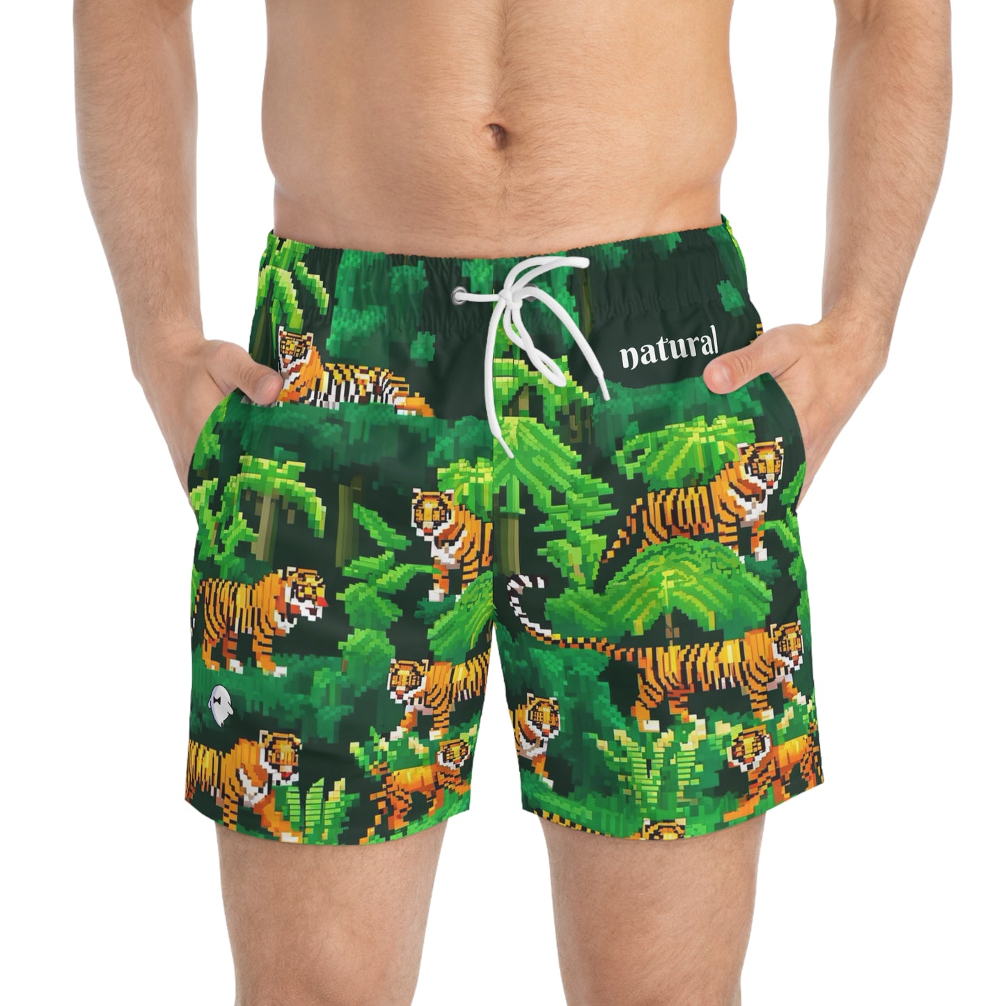 Griine Tiger Forest Swim Trunks