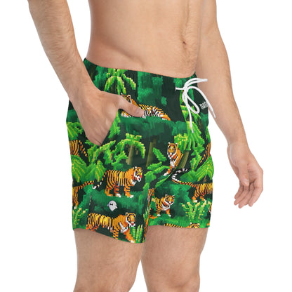 Griine Tiger Forest Swim Trunks