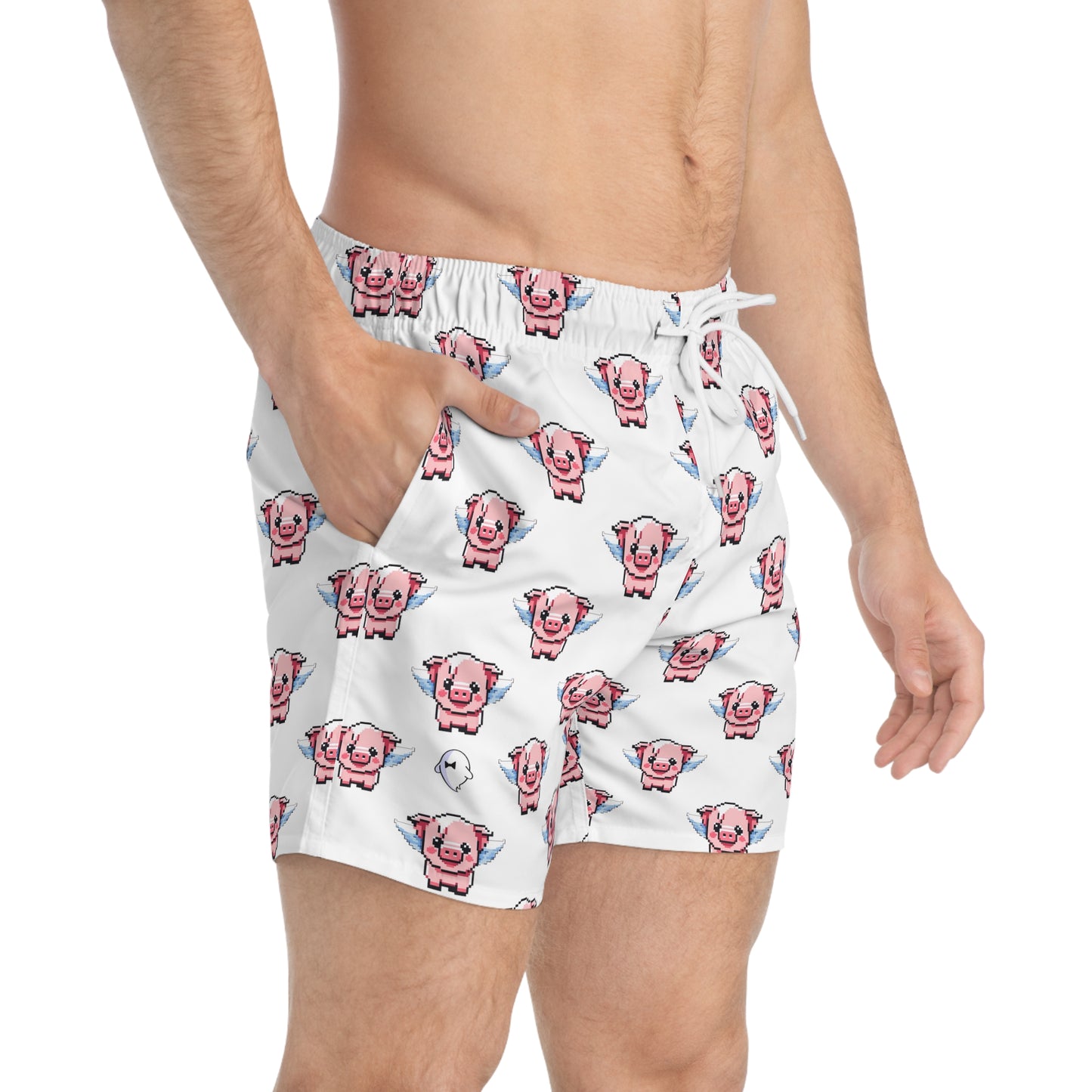 Flying Pig Swim Trunks