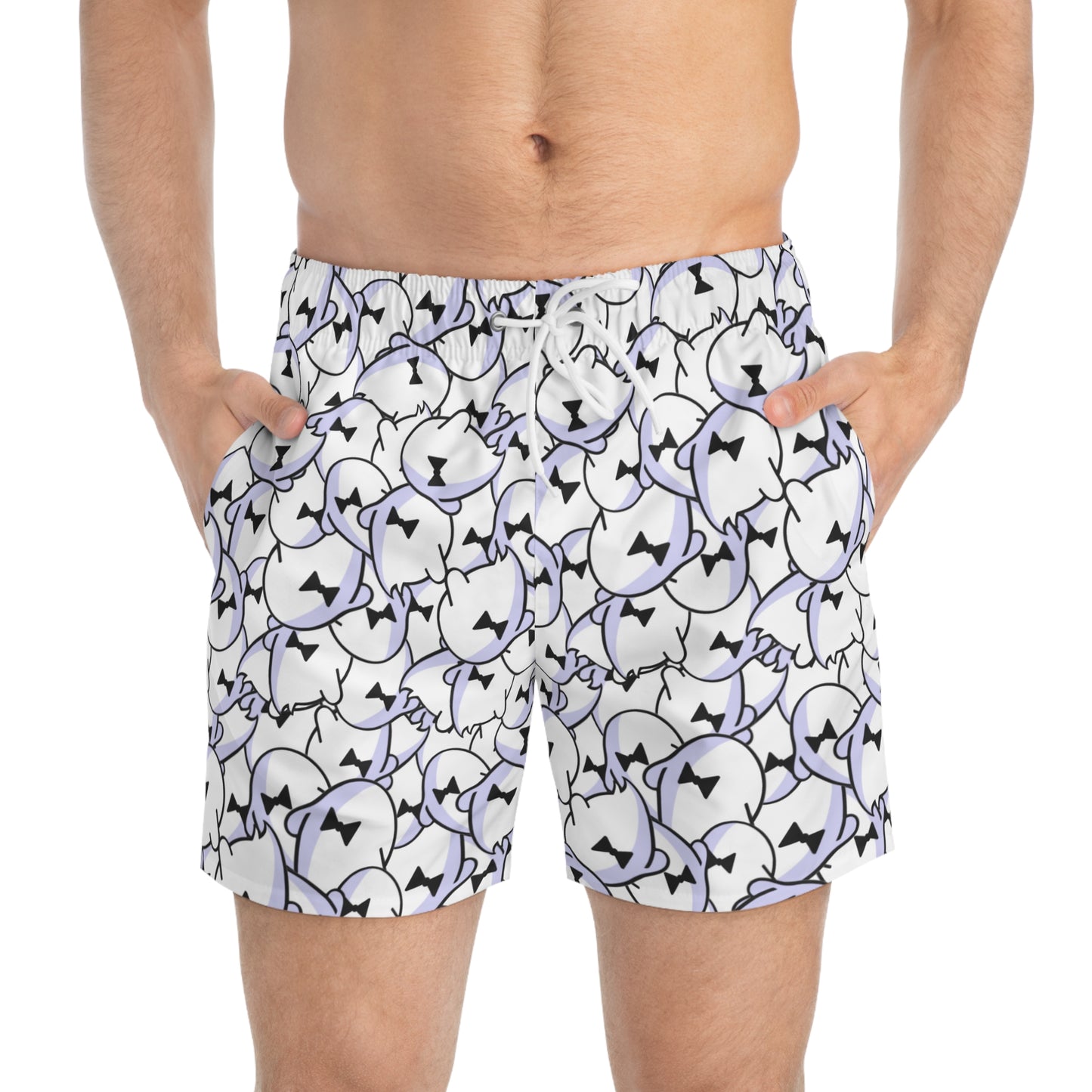 Ghost Overlap Swim Trunks