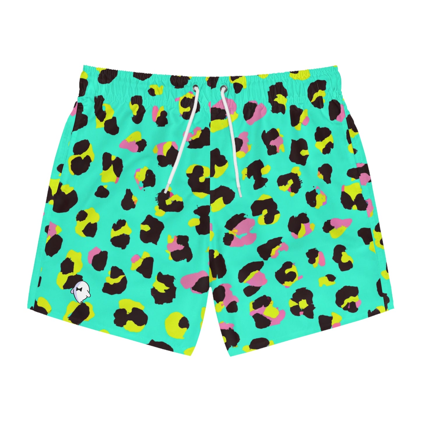 Green Cheetah Swim Trunks