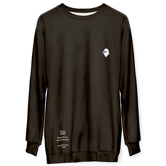 Plain Black Düh Sweatshirt