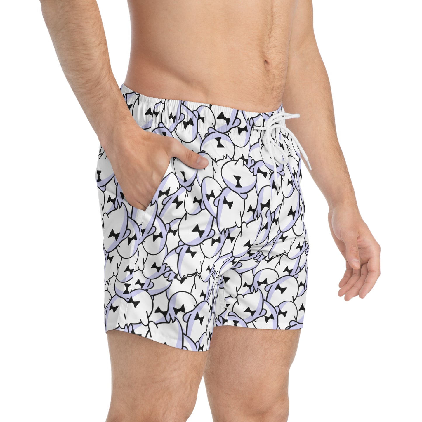 Ghost Overlap Swim Trunks